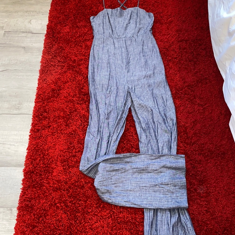 Emory Park Fine Pinstripe Jumpsuit!